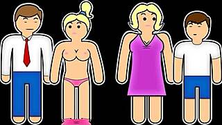 reluctant step dad gives teen 18+ the important sex conversation in kitchen pov. katee v fampervs rides cowgirl with glasses on.