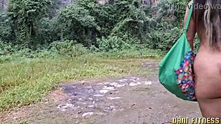 Damn! Dani Fitness Tops Fan For Blowjob And Hard Fucking In Nature Trail!