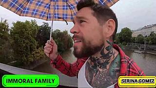 Dean And Dan Double Pussy Pound Petite Serina Gomez In Prague Bedroom Creampie