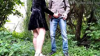 Fucked my mother-in-law doggy style outdoors with hot cum on her big ass and chubby belly... damn, that was wild!