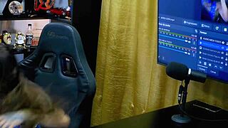 Brazilian casting interview with glamorous Latina Belinha Baracho kissing and drooling over Ruan's huge pau in uncensored sensual podcast P�pum no Barraco