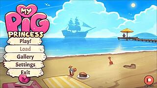 oh man my pig princess hentai game ep 4 has this oiled princess giving the best titjob ever with her massive boobs...