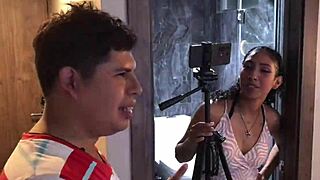 Innocent Big Ass Latina With Big Tits Joins Fake Casting Interview With Whore Assistant In Chubby Group Facial.