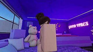 hey roblox stripper kitty, show off those stripper moves and get naked to masturbate