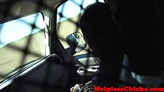 Oh man this tattooed teen 18+ got stranded outdoors and then the rough face fucking domination started wild