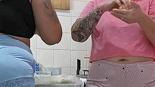 Oh That Naughty Husband Hired This Big Pussy Girl To Help At Home!