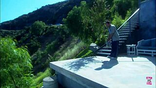 Did this lovely brunette couple really bang outdoors with deepthroat cowgirl riding rough sex in small boat on lake