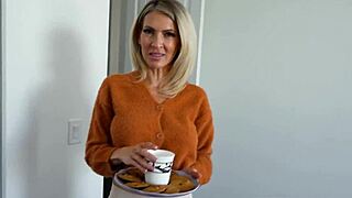 stepnana gigi dior is giving her stepgrandson this amazing blowjob in the bedroom