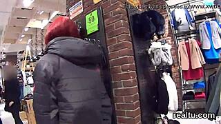 Gorgeous czech kitten teases with striptease in mall before hardcore anal pounding in pov reality.