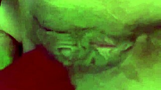 Muscular tattooed girl masturbates tight swollen pussy with vibrator until wet orgasm.