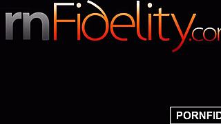 Riley Nixon worships cock and receives cum covering