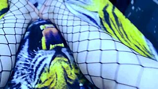 your latina tranny stepsister gets so horny she sends this video undressing and fingering her tiny dick in fishnets by mistake in taboo pov asmr