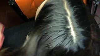 My roommate cums huge load in my panties during dorm doggystyle pov!