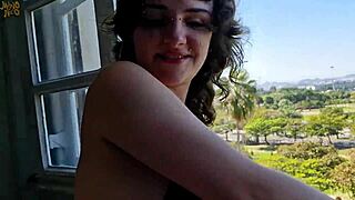 Huge Cum Load Delivered Right into Her Mouth with Stunning Interracial Vista