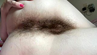 hairy ass fetish video with super hairy asshole close-up 😈