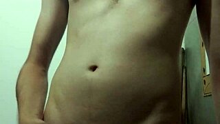 undressing for solo masturbation in bathroom!