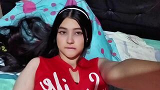 Amateur Colombian Bunny In Cosplay Rides Tight Pussy Until He Cums Inside!