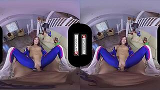 why not pound overwatch dva cosplay gamer girl pussy in vr
