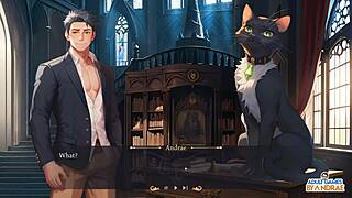 Ep6 banishing the ghost - lust gameplay with 3 some anal assfucking, big tits blowjob, and monster cock creampie in hentai group sex.