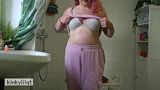 oh fuck, this cake feels so dirty squashed under my ass—watch me fuck myself with that dildo now!