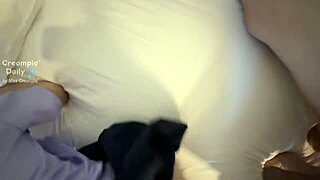 Why not creampie this asian student in doggystyle on the bedroom bed?
