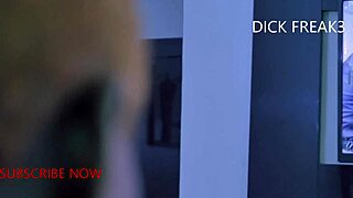 Suggestive Quickie In Red Sheer Outfit