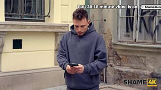 Blonde European Mature With Fake Tits And Piercing Opens All Holes In Stockings And Shaved Pussy