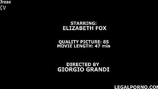 brunette elizabeth fox in stockings takes 4on1 balls deep anal dp with gaping and facial gio1383