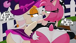 Amy Rose furry futanari images compiled with intriguing cut music overlay