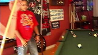 my step sister turns into pool hall slut during outdoor blowbang with interracial group