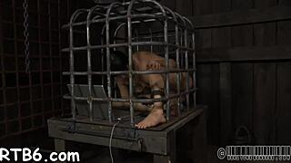 Villein Gets Bound For Hardcore Blowjob And Ardous Caning In Bdsm