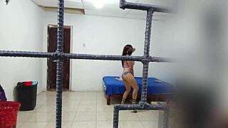 So this cute Latina flashes her body in a dirty interview while her husband is away