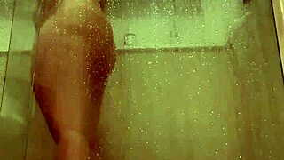 Hotel manager spying on me naked in the shower, but I pretend I don't know