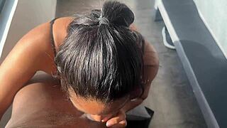 She boldly savors her best friend's boyfriend's huge BBC with deepthroat blowjob and passionate fucking - amateur couple Nysdel