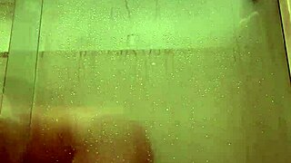 Hotel manager spying on me naked in the shower, but I pretend I don't know