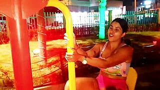 você acha que eu aguento foder uma estranha com peitos grandes e bunda enorme que encontrei no parque público?