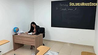 fucking the new substitute teacher with big cock - sarah black - soldierhugecock