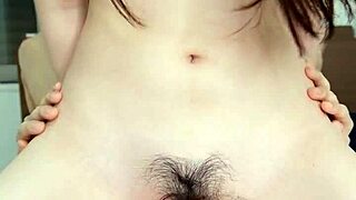 Hips moving uncontrollably amateur Japanese college girl facesits M male