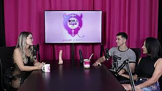 Compilados of Digão da Ilha and Kel Abate in Bora Cast with Bruna Carlos Part 1 on Sheer Red