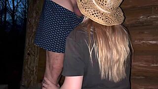 Come bang this pregnant stranger's big ass and tits in public sex at the barn with creampie.