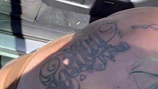 Blonde slut cheats in public outdoor hookup with deepthroat blowjob and doggystyle fucking leading to huge facial cumshot