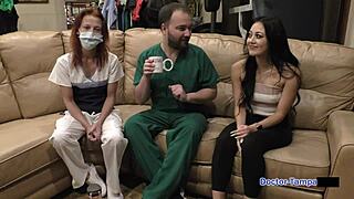 hey dr tampa, check out blaire celeste's yearly physical with shaved pussy and big ass in florida backstage