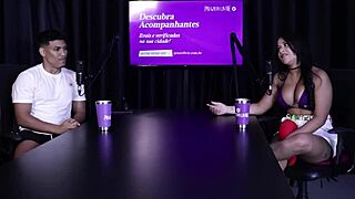 Curious brazilian crossdresser dominates in outdoor bisexual casting game