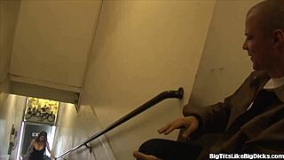 Real estate agent uses big tits blowjob titty fuck lingerie stockings for hardcore milf sex deal with monster cock