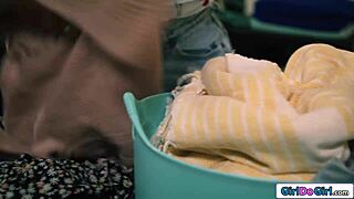 My Busty Petite Roommate Craves Her Strapon Punishment! Loves the Face Sitting Too.