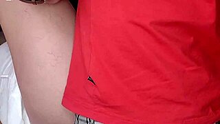 hot babe shows nipple slip that leads to intense close up pussy fucking with cute blonde in downblouse moment