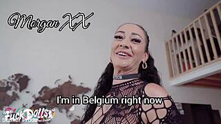 Extreme wet anal games Brazilian busty MILF Morgan XX gets rough deepthroating ass fisting multiple pee in mouth swallows cum