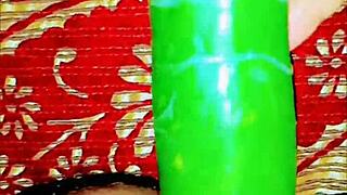 in this homemade bdsm scene, a cute exotic slave gets her assfucked with a cucumber toy, gaping wide as the sensual slut reaches climax.