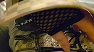 What makes cock hungry desperate wife Sandra stuff her mouth full of dick for facial cumshot?