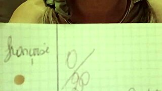 In this 2024 homemade video, a petite 18+ French housewife acts as a submissive slave in schoolgirl mode, flashing her natural tits and engaging in BDSM humiliation with toys and dirty talk as an exhibitionist European amateur whore.